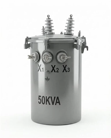 7.2KV 13.8KV 34.5 KV محول مثبت على القطب